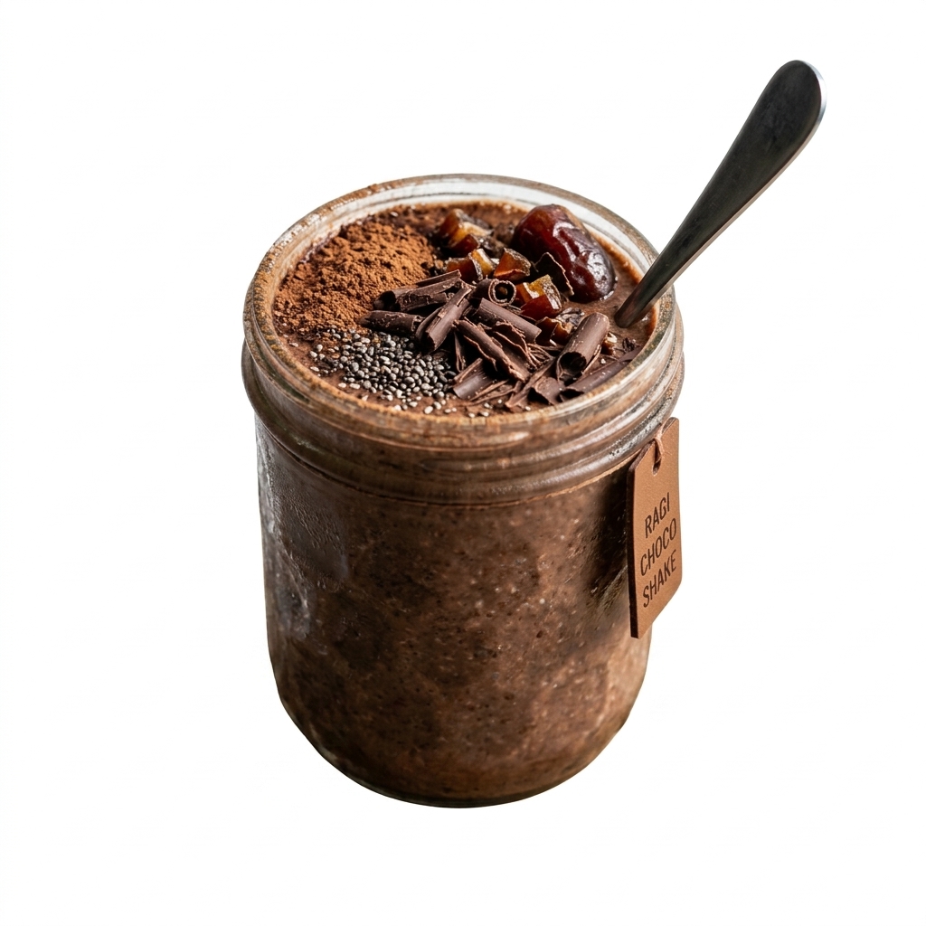 Decadent Dark Cocoa Ragi Velvet Shake